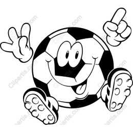 Cheerful Soccer Ball Character
