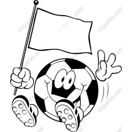 Cheerful Soccer Ball Mascot