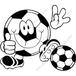 Cheerful Soccer Ball