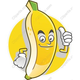 Cheerful Cartoon Banana