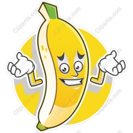 Cheerful Cartoon Banana
