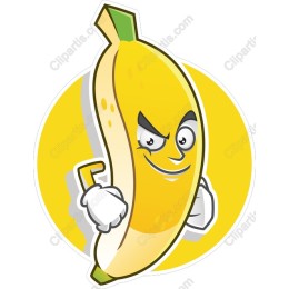 Cheeky Cartoon Banana