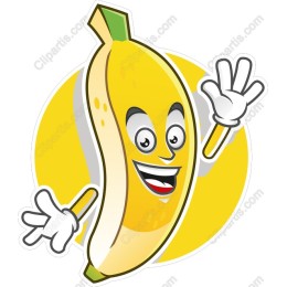 Cheerful Banana Character