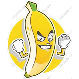 Vibrant Cartoon Banana