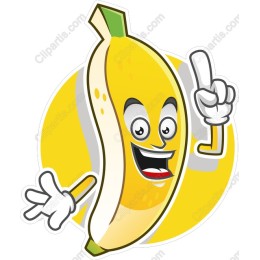 Playful Banana Character