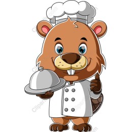 Whimsical Beaver Chef