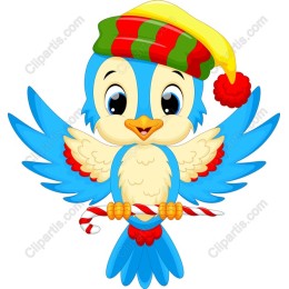 Festive Blue Bird