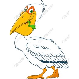 Joyful Cartoon Pelican