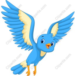 Cheerful Blue Bird
