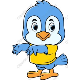 Cheerful Blue Bird
