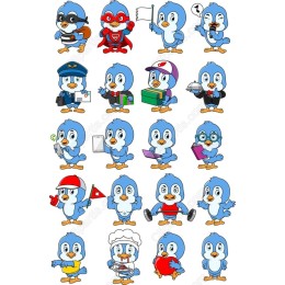Charming Cartoon Bird Bundle