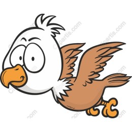 Whimsical Cartoon Bird