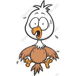 Whimsical Startled Bird