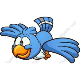Cheerful Blue Bird