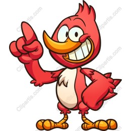 Cheerful Red Bird