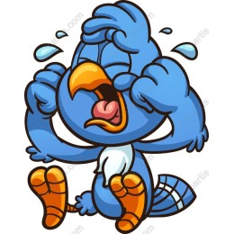 Whimsical Blue Bird