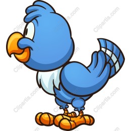 Cartoon Blue Bird