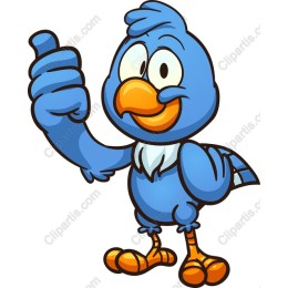 Cheerful Blue Bird