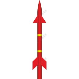Vibrant Red Rocket