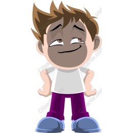 Playful Young Boy Character