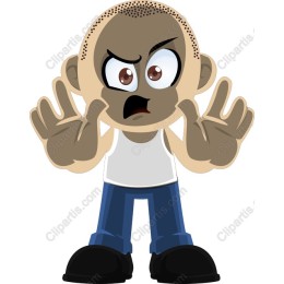 Angry Cartoon Character