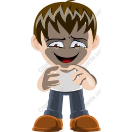 Playful Cartoon Kid