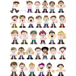 Expressive Cartoon Characters Bundle