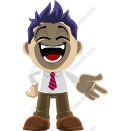 Cheerful Cartoon Character