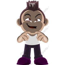 Cheeky Cartoon Character