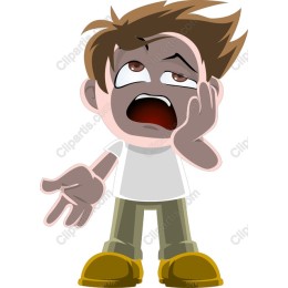 Cartoon Boy Frustration