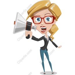 Energetic Megaphone Character