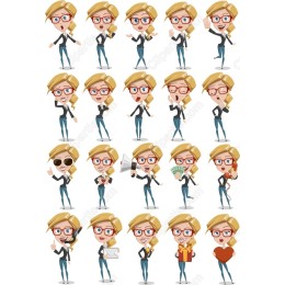 Businesswoman Set - 20 Unique