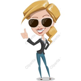 Stylish Businesswoman Clipart