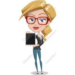 Stylish Businesswoman with iPad