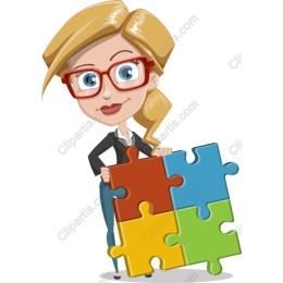 Colorful Puzzle Piece