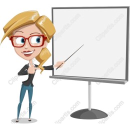 Confident Woman Presenting