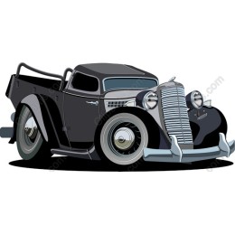 Vintage Black Pickup Truck
