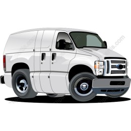 White Commercial Van
