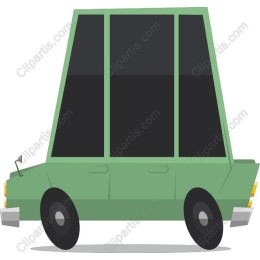 Green Abstract Car