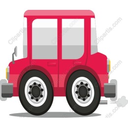 Vibrant Red Truck
