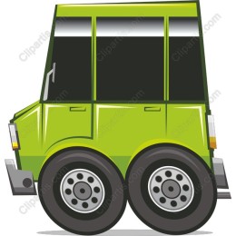 Vibrant Green Vehicle