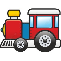 Classic Red Train Clipart