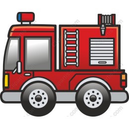 Vibrant Fire Truck