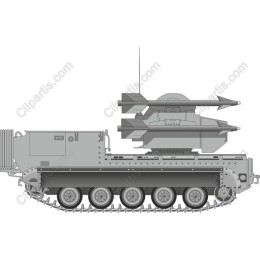Military Tank with Missiles
