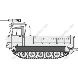 Modern Armored Military Vehicle