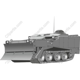 Military Bulldozer Tank