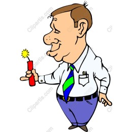 Cheerful Sparkler Character