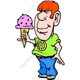 Cartoon Ice Cream Boy