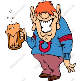 Cheerful Beer Drinker