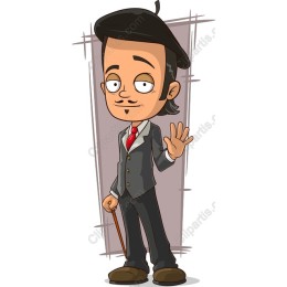 Charming Stylish Gentleman Character